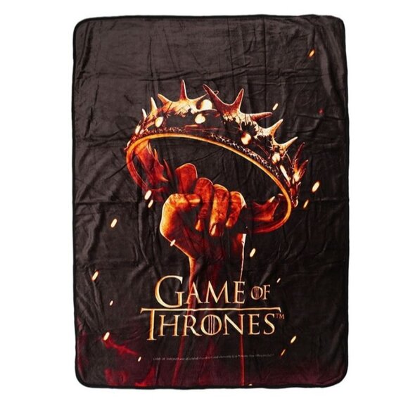 New Game of Thrones Crown Fleece Throw Gift Blanket Movie Book Season 2 Poster - Picture 1 of 3